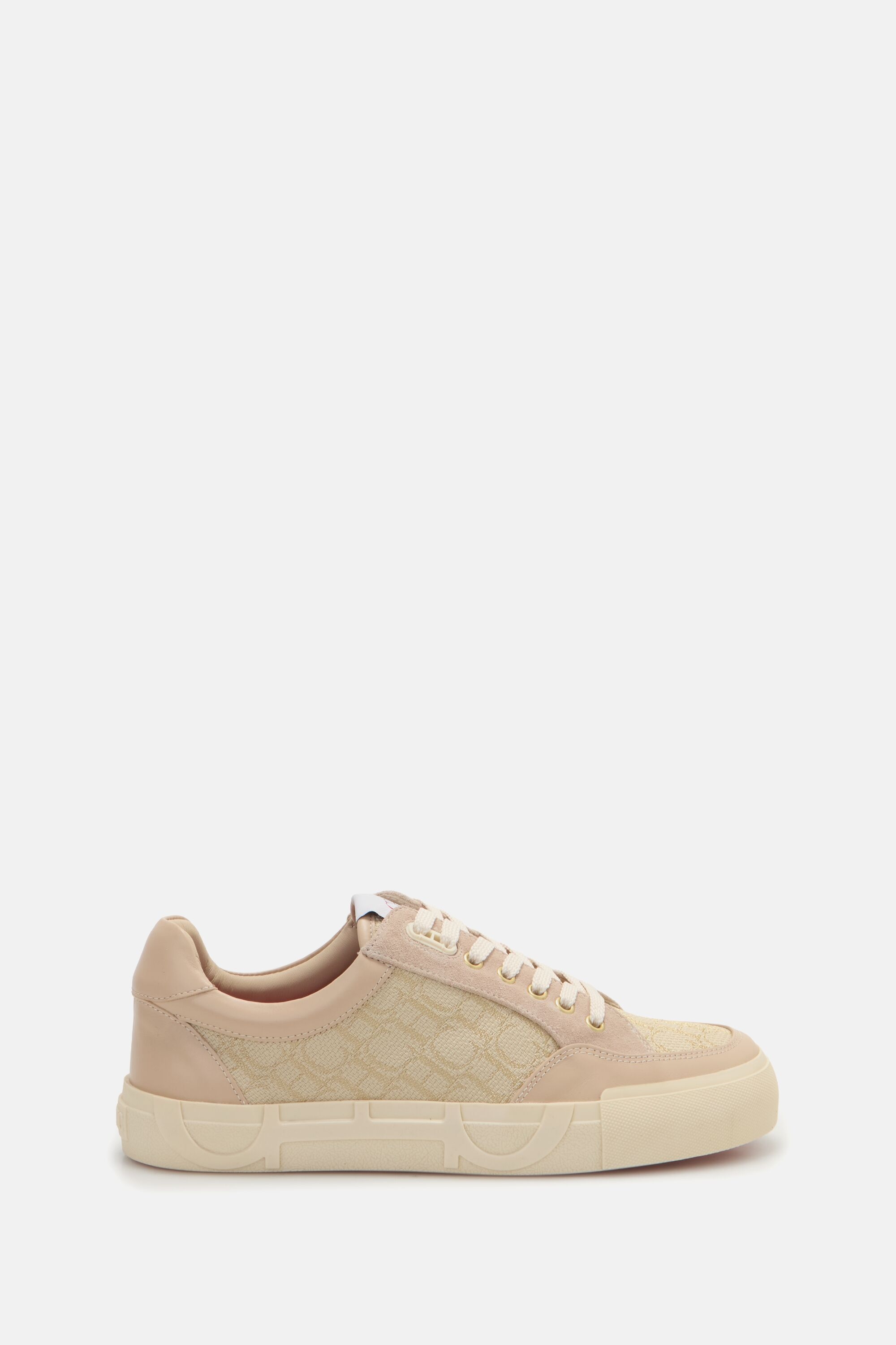 Bamba de Lona Chan Chan y Piel - BEIGE