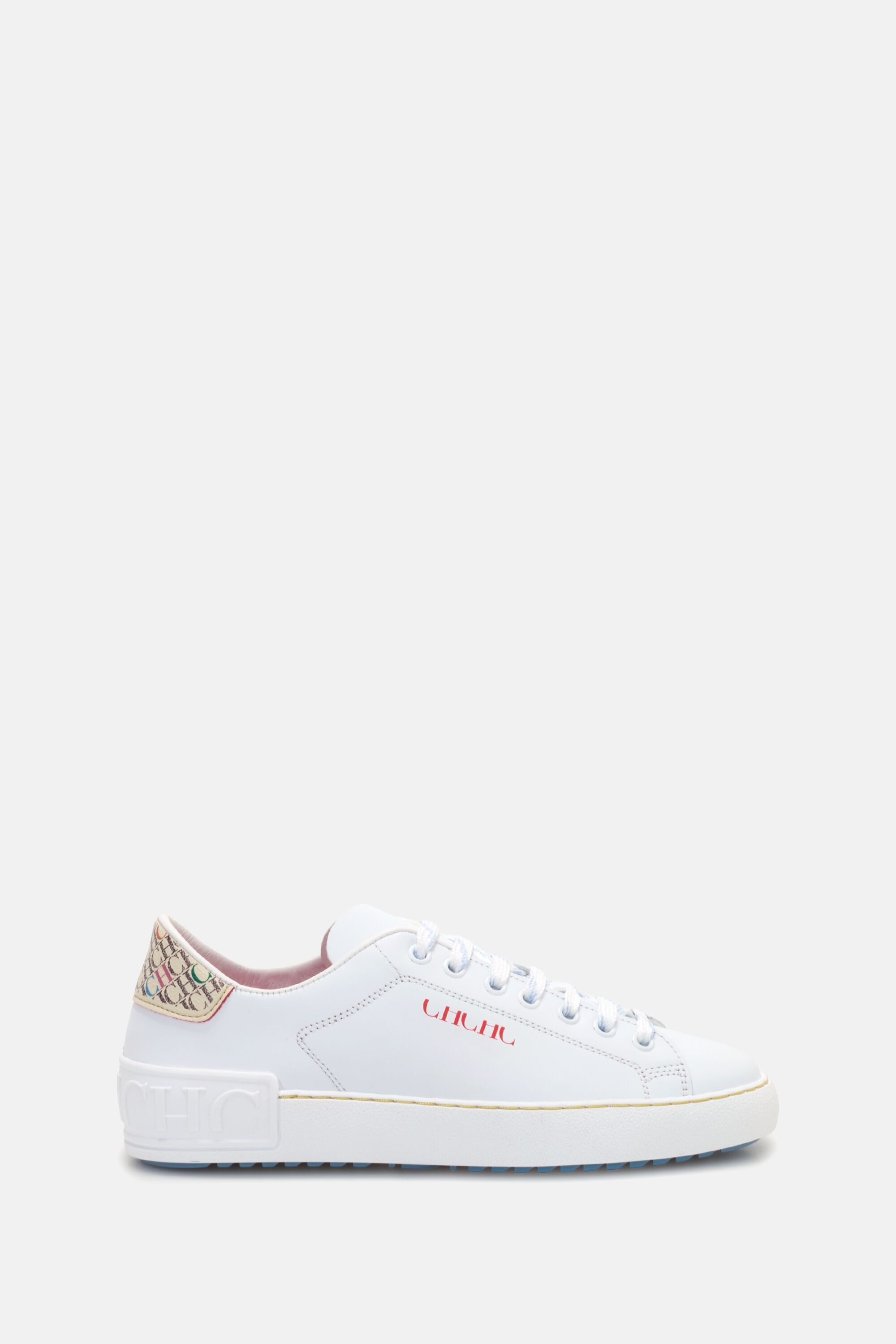 Inro Leather Sneakers with Canvas Heels