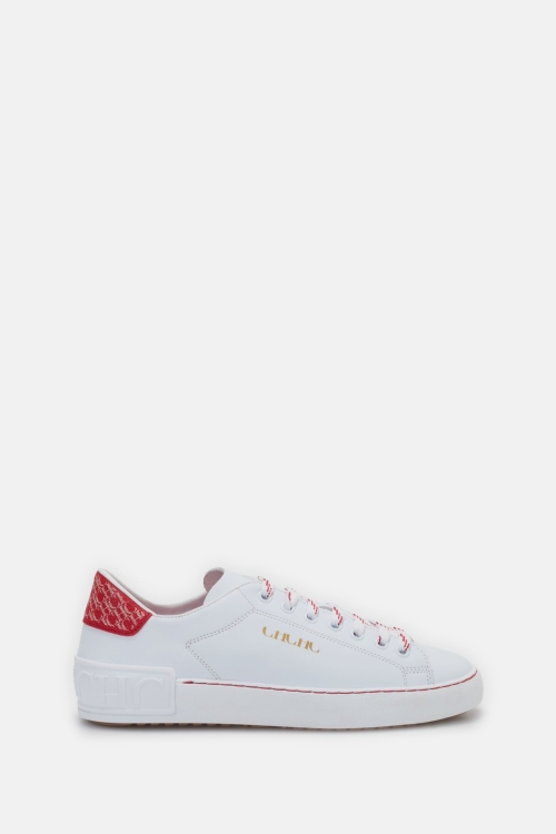 INRO LEATHER SNEAKERS WITH CANVAS HEELS
