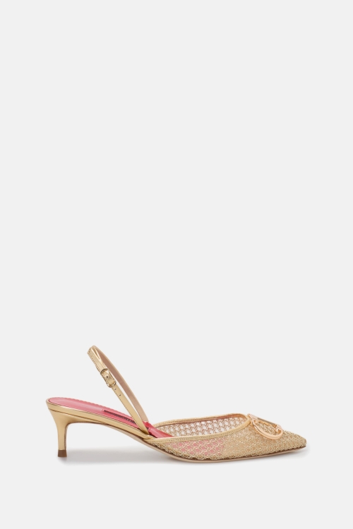 INITIALS INSIGNIA 45 MESH SLINGBACK PUMPS