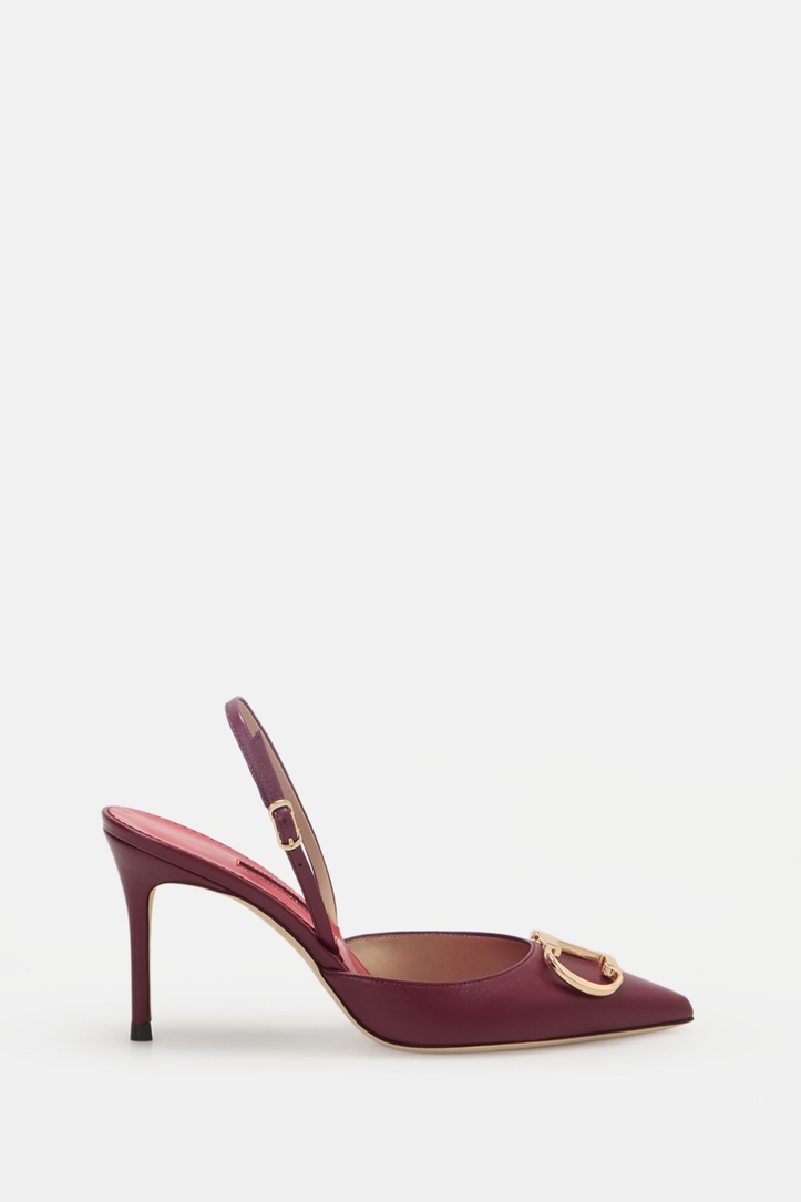 Initials Insignia 80 Leather Slingback Pumps