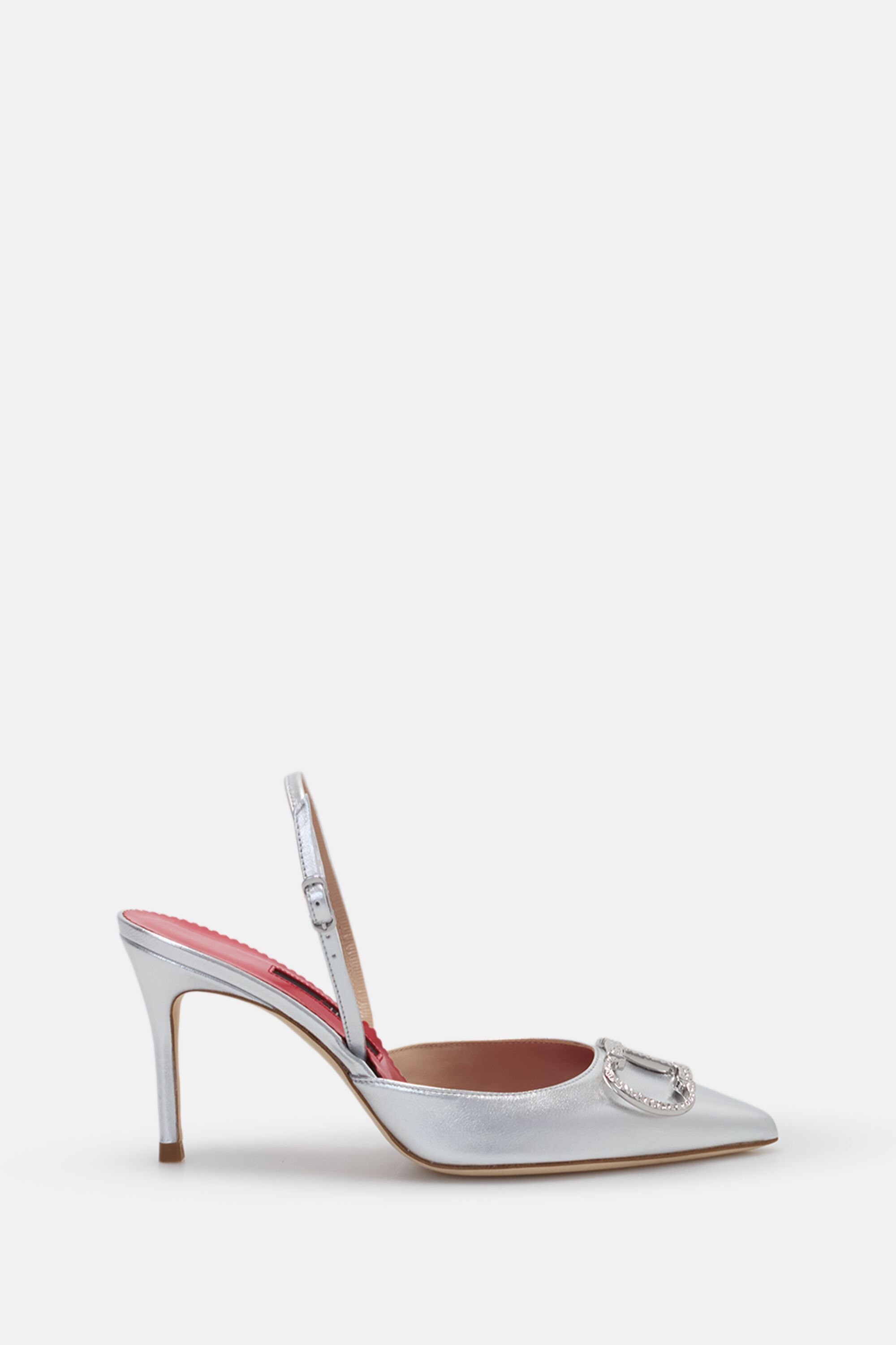 Initials Insignia 80 Leather Slingback Pumps