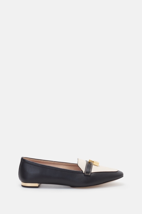 MATRYOSHKA LOCKED LEATHER FLATS