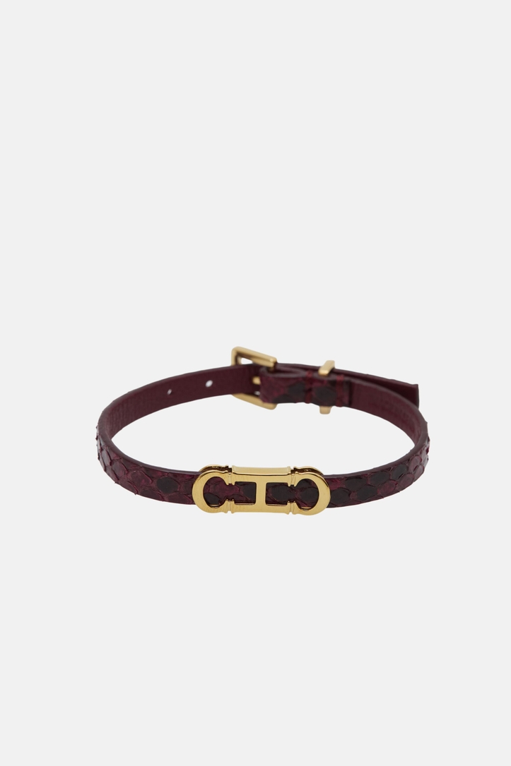 Phyton Leather Sweet Icons Initials Insignia Bracelet