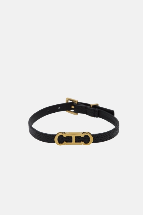 PHYTON LEATHER SWEET ICONS INITIALS INSIGNIA BRACELET
