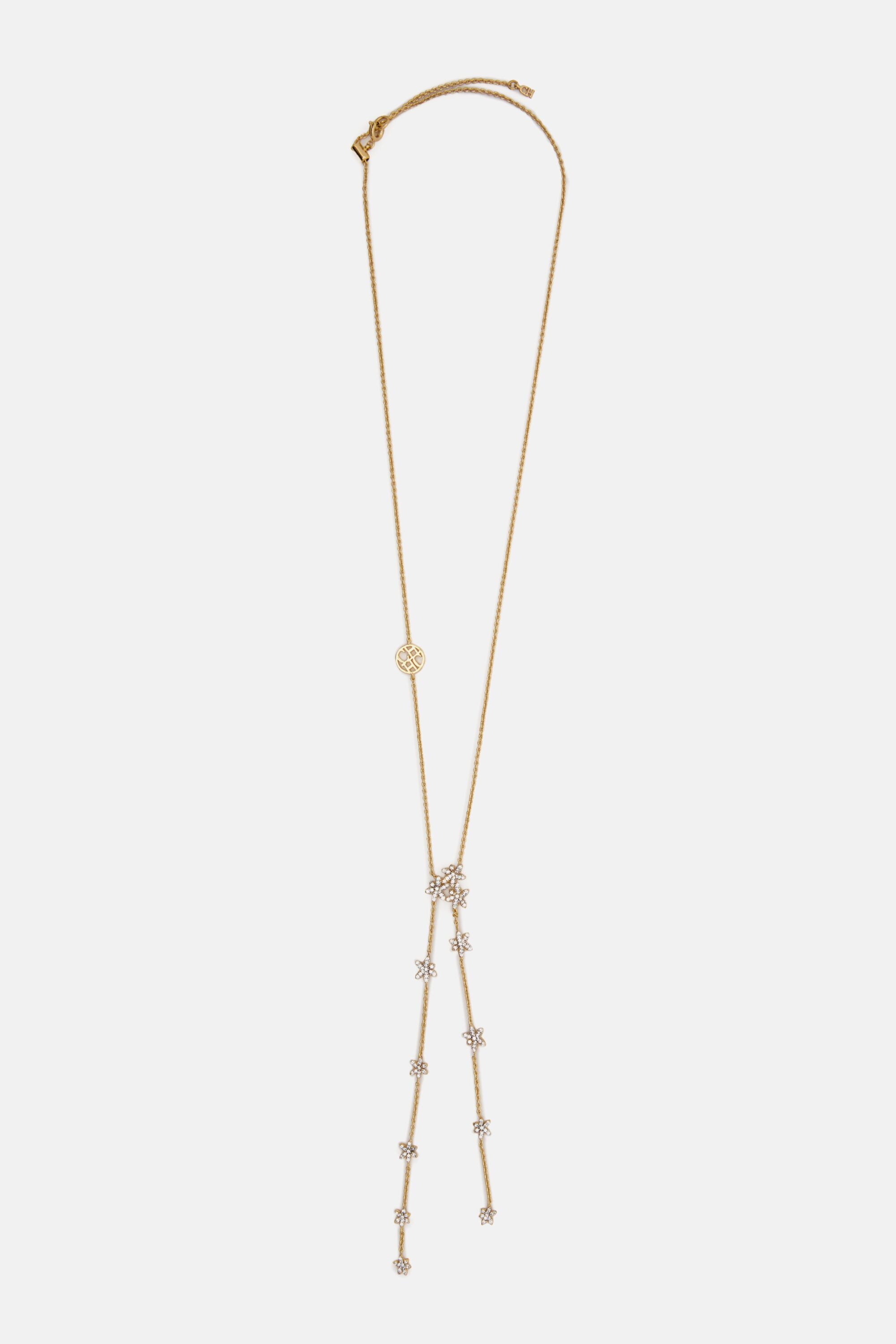 Jasmine Glow Necklace with Crystal