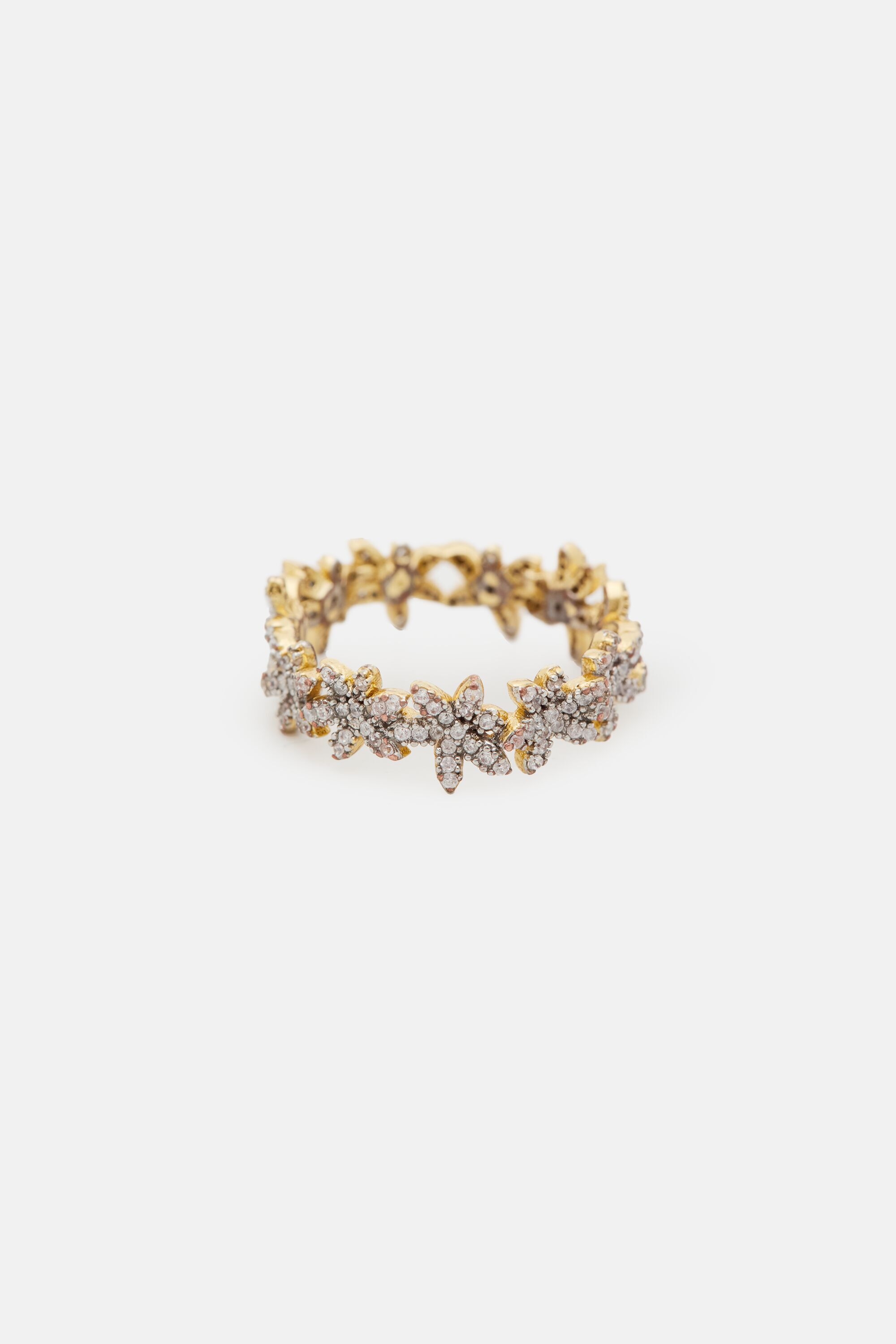 Jasmine Glow Ring with Crystal