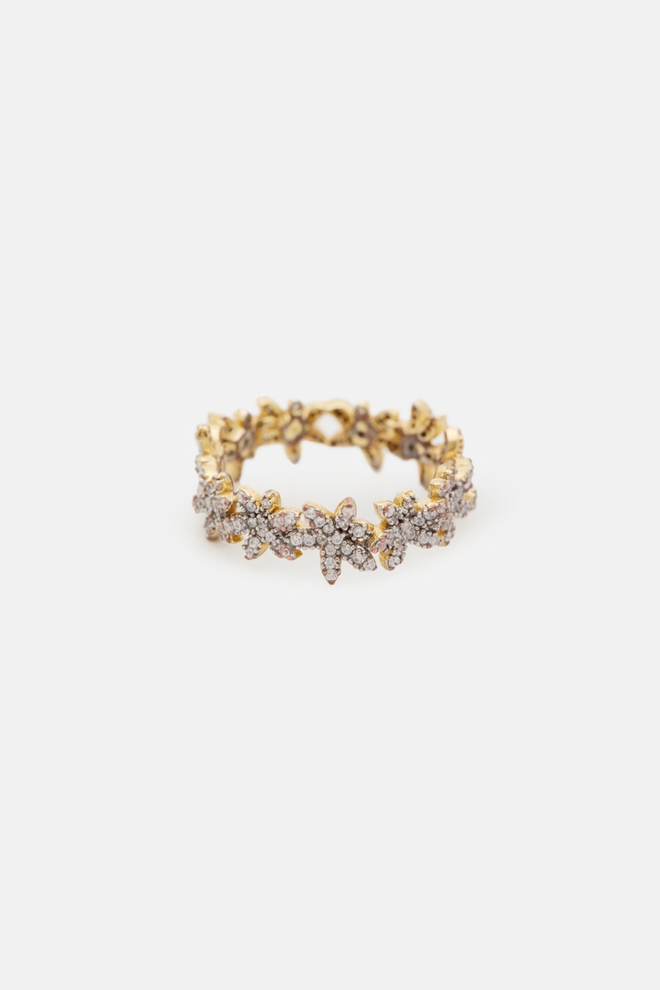 Jasmine Glow Ring with Crystal