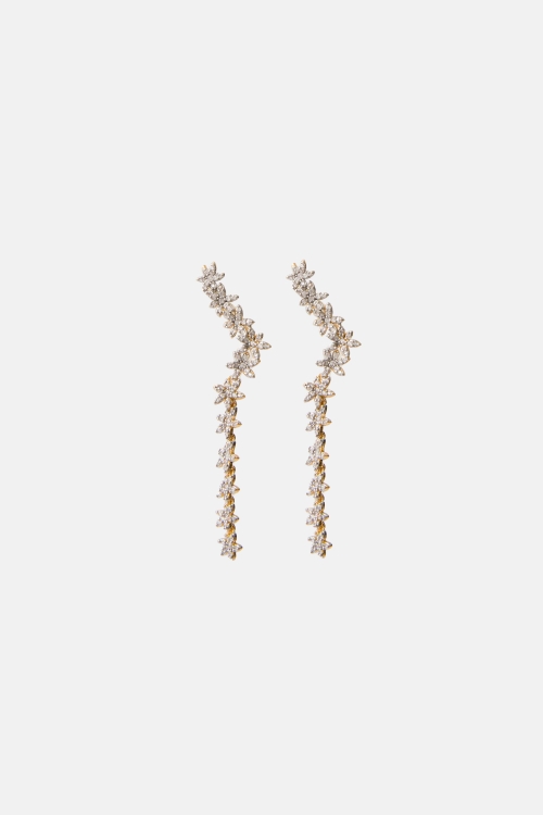 JASMINE GLOW EARRINGS WITH CRYSTAL