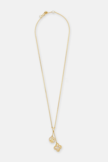 Rosetta Insignia Milgrain Necklace with Crystal