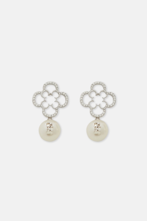 ROSETTA CRYSTAL PEARL EARRINGS