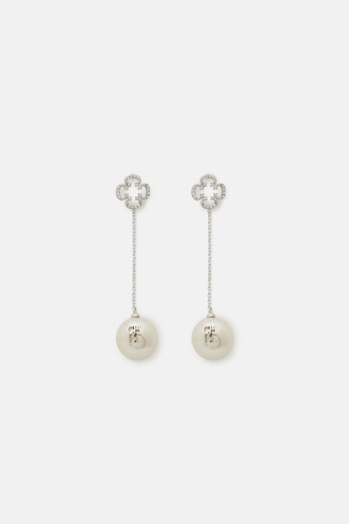 ROSETTA CRYSTAL PEARL EARRINGS