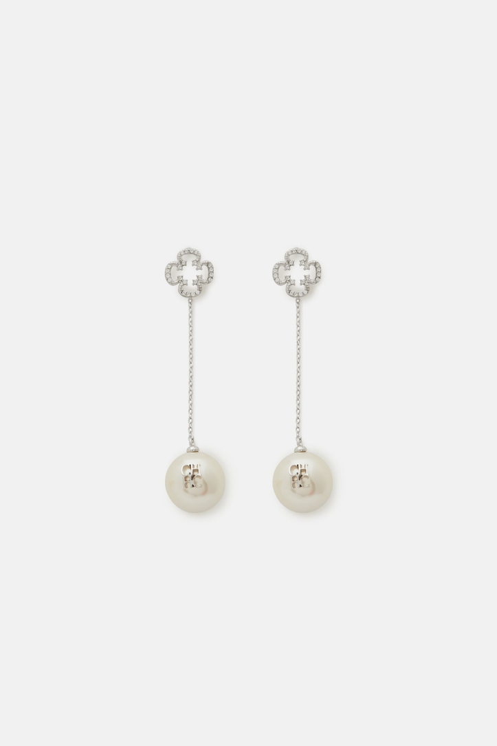 Rosetta Crystal Pearl earrings