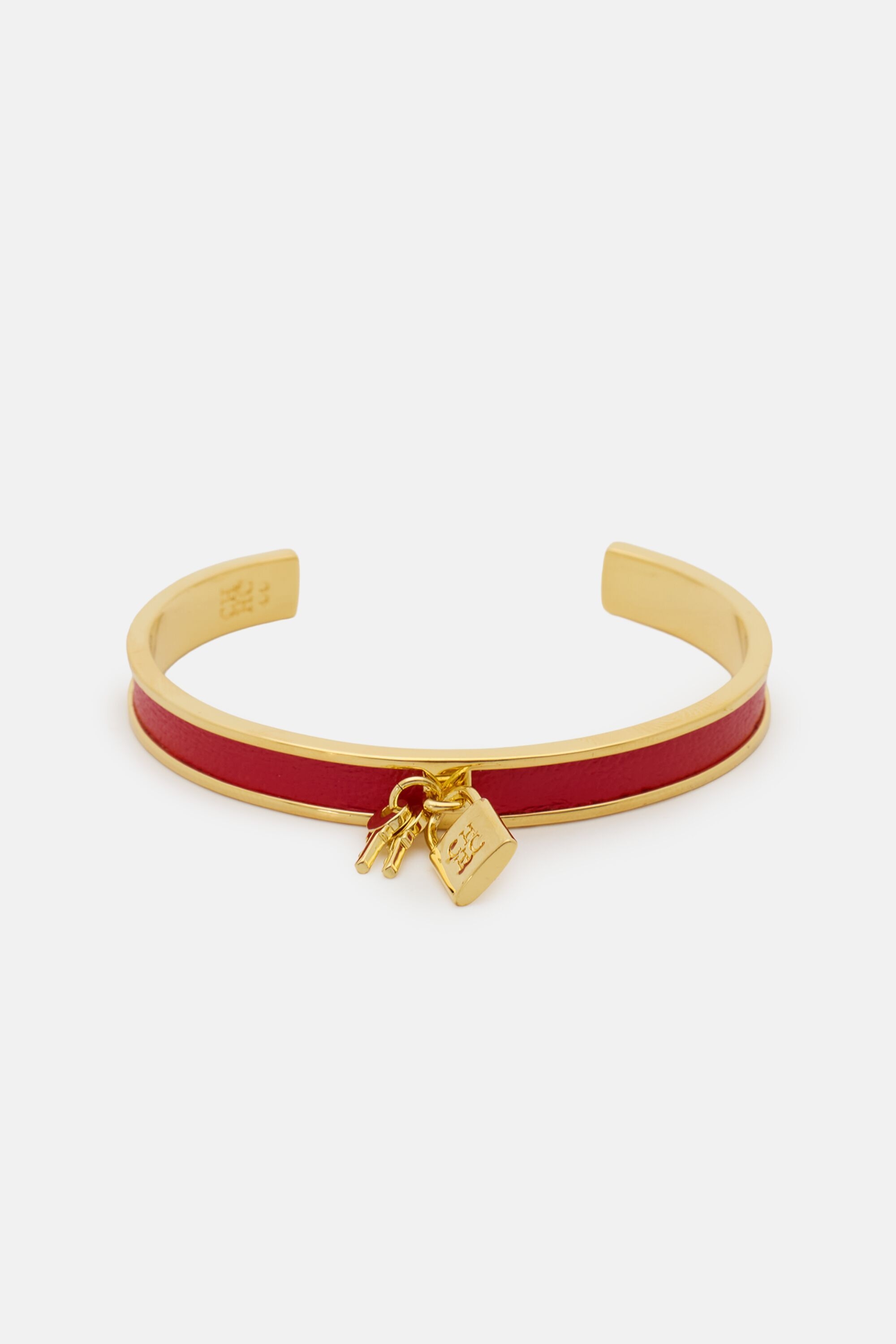 Sweet Icons Locked Bracelet with Leather