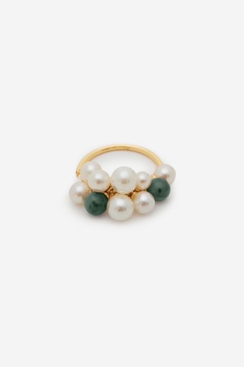 SIGNET AUDREY RING WITH PEARL