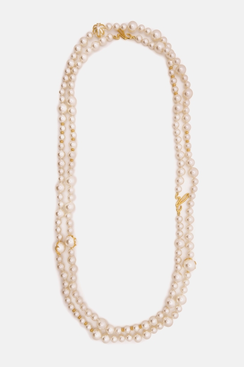ENDLESS AUDREY NECKLACE WITH PEARL