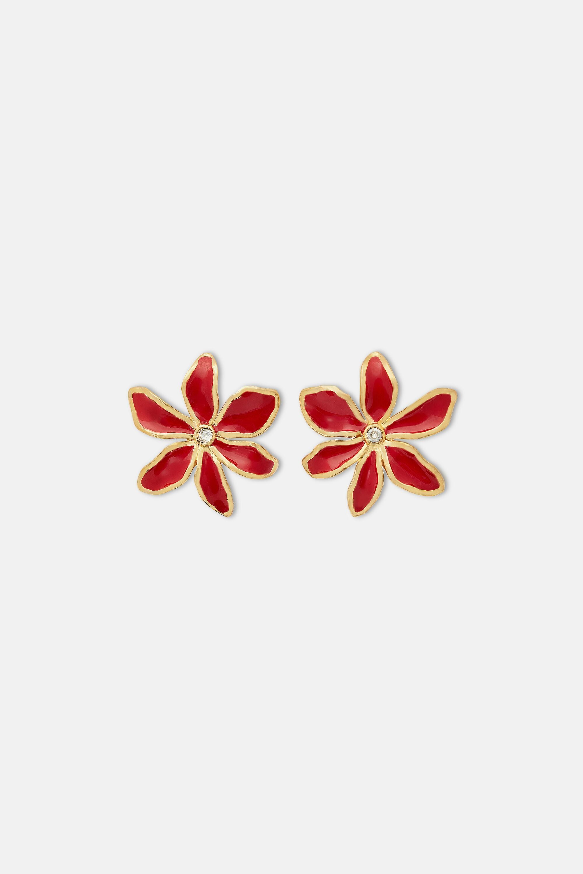 Orange and Red Flower Necklace Set for Haldi Ceremony | Floral Jewelry  Store - Floral Jewelry Store