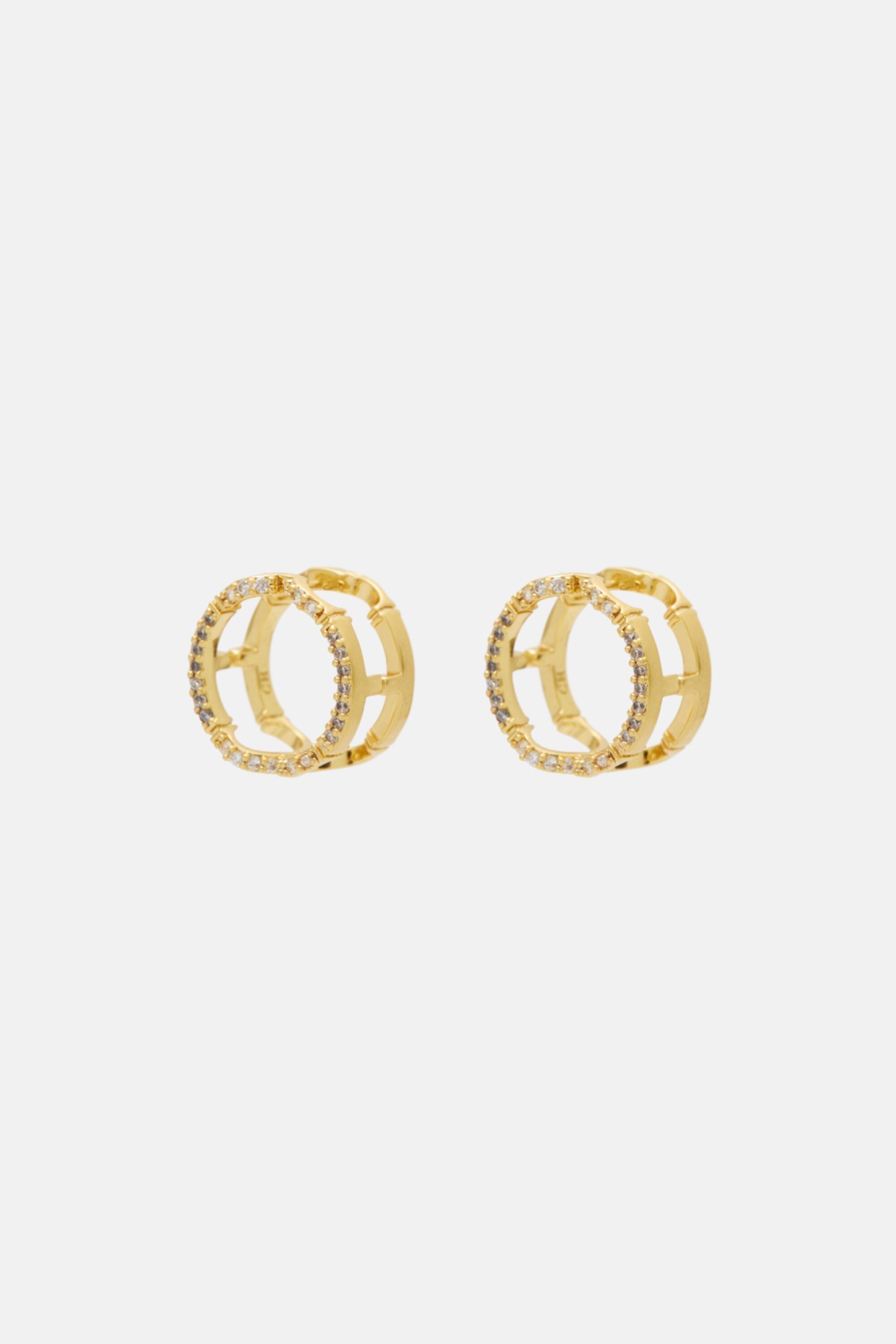 Initials Insignia Diamond Earrings