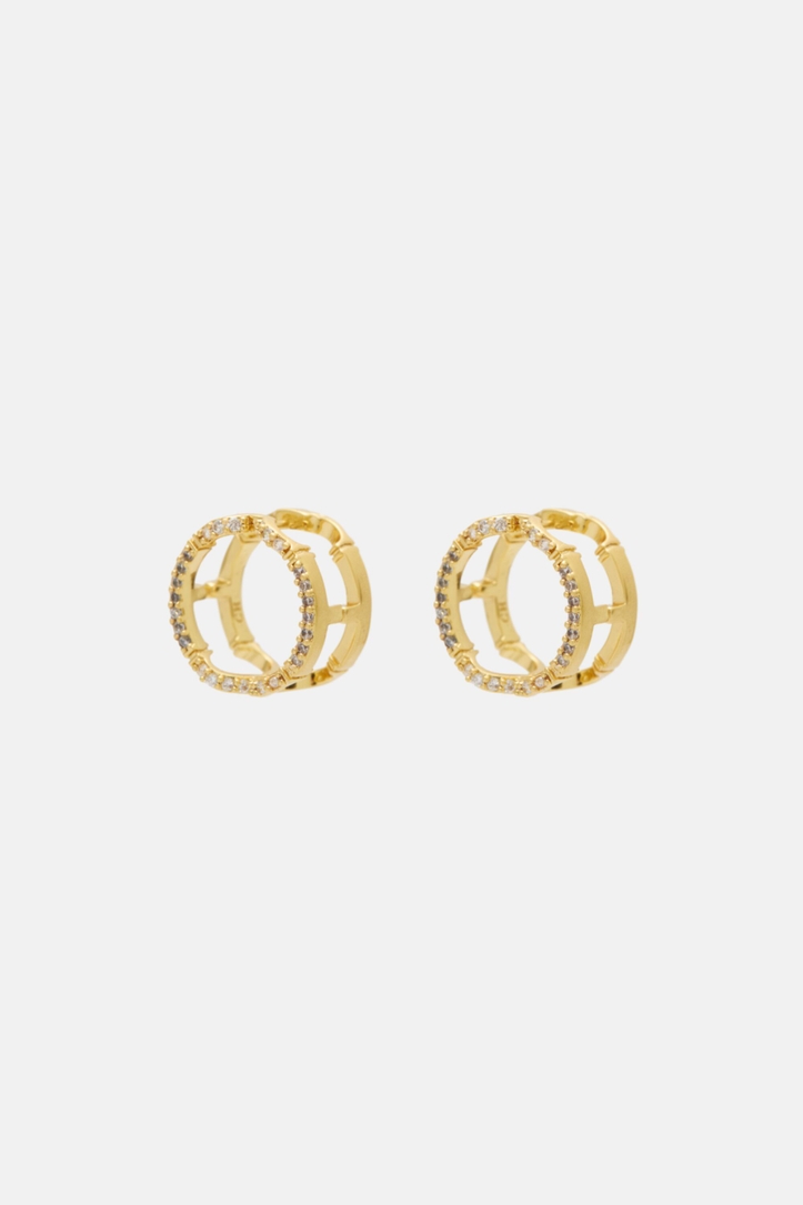 Initials Insignia Diamond Earrings