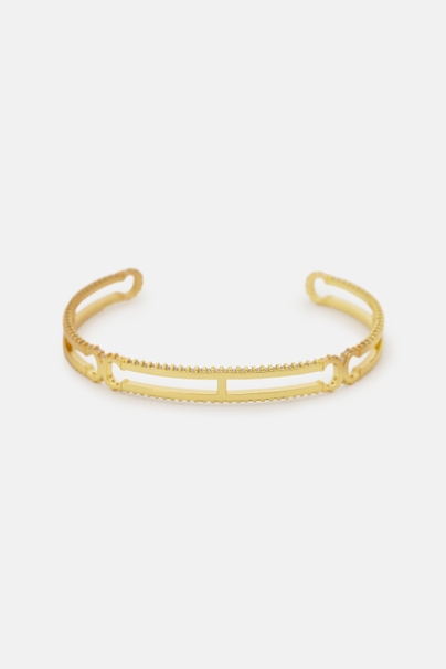 Initials Insignia Diamond Bracelet - GOLD