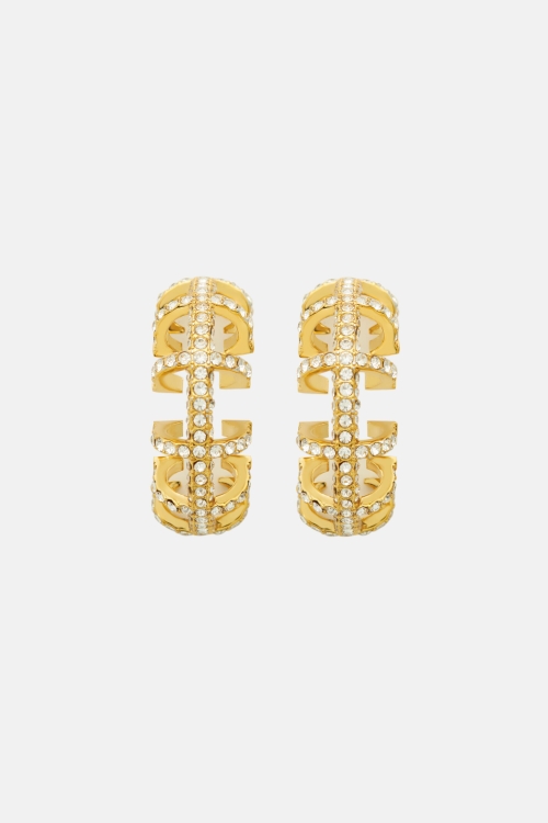 INSIGNIA LOOP EARRINGS WITH CRYSTAL
