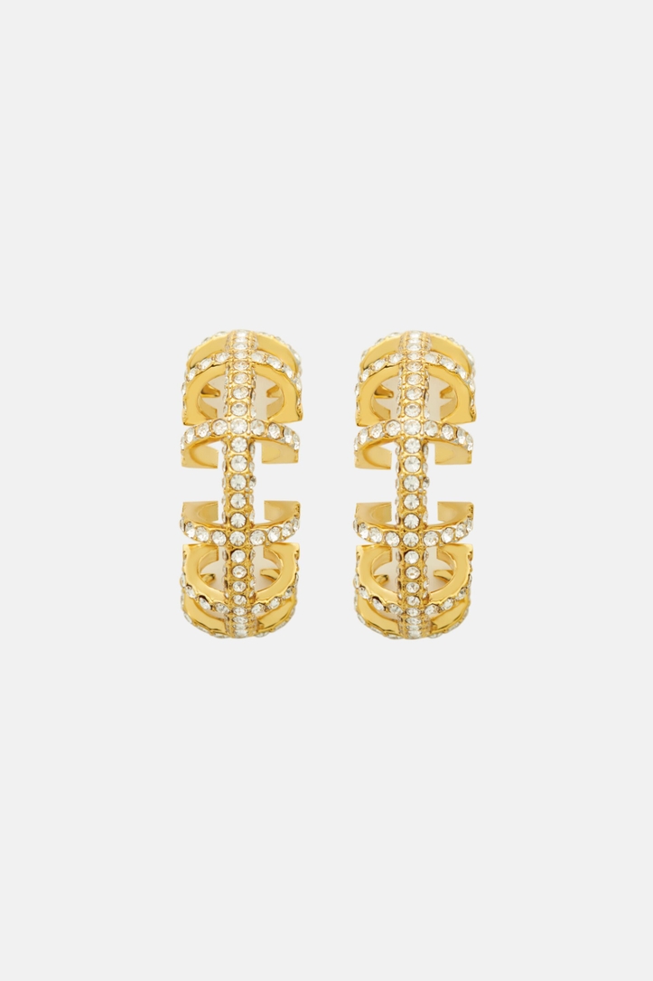 Initials Insignia Loop earrings