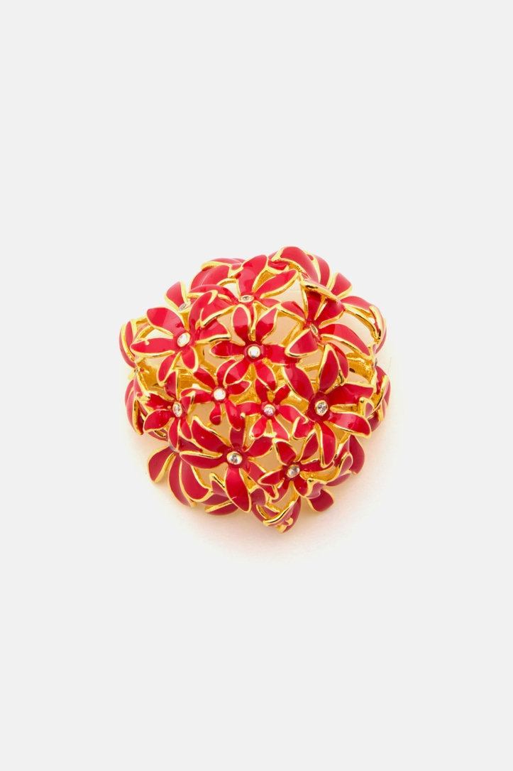 Jasmine Biznaga Brooch with Enamel