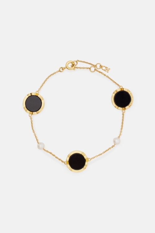 INITIALS INSIGNIA ECLIPSE BRACELET WITH PEARL