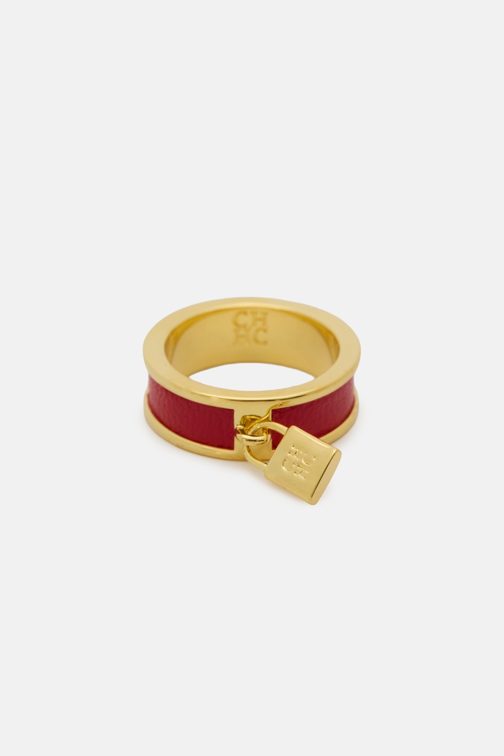 Sweet Icons Locked Ring with Leather