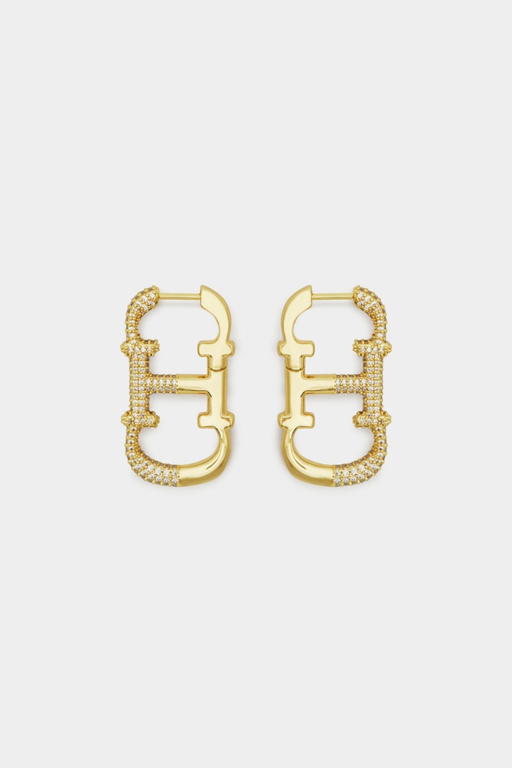 Initials Insignia earrings