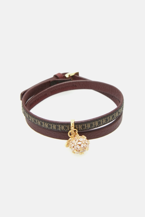 SWEET ICONS JASMINE BIZNAGA BRACELET WITH LEATHER AND CRYSTAL