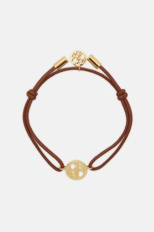 SWEET ICONS SIGNET BRACELET WITH LEATHER