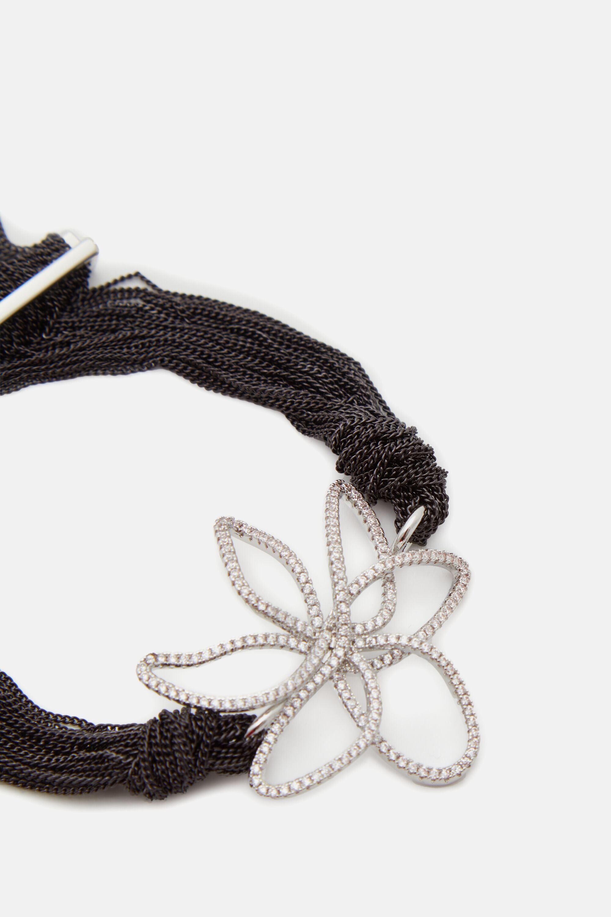Jasmine Lines Bracelet with Crystal and Beads black/silver Jasmine Lines Bracelet with Crystal and Beads black/silver