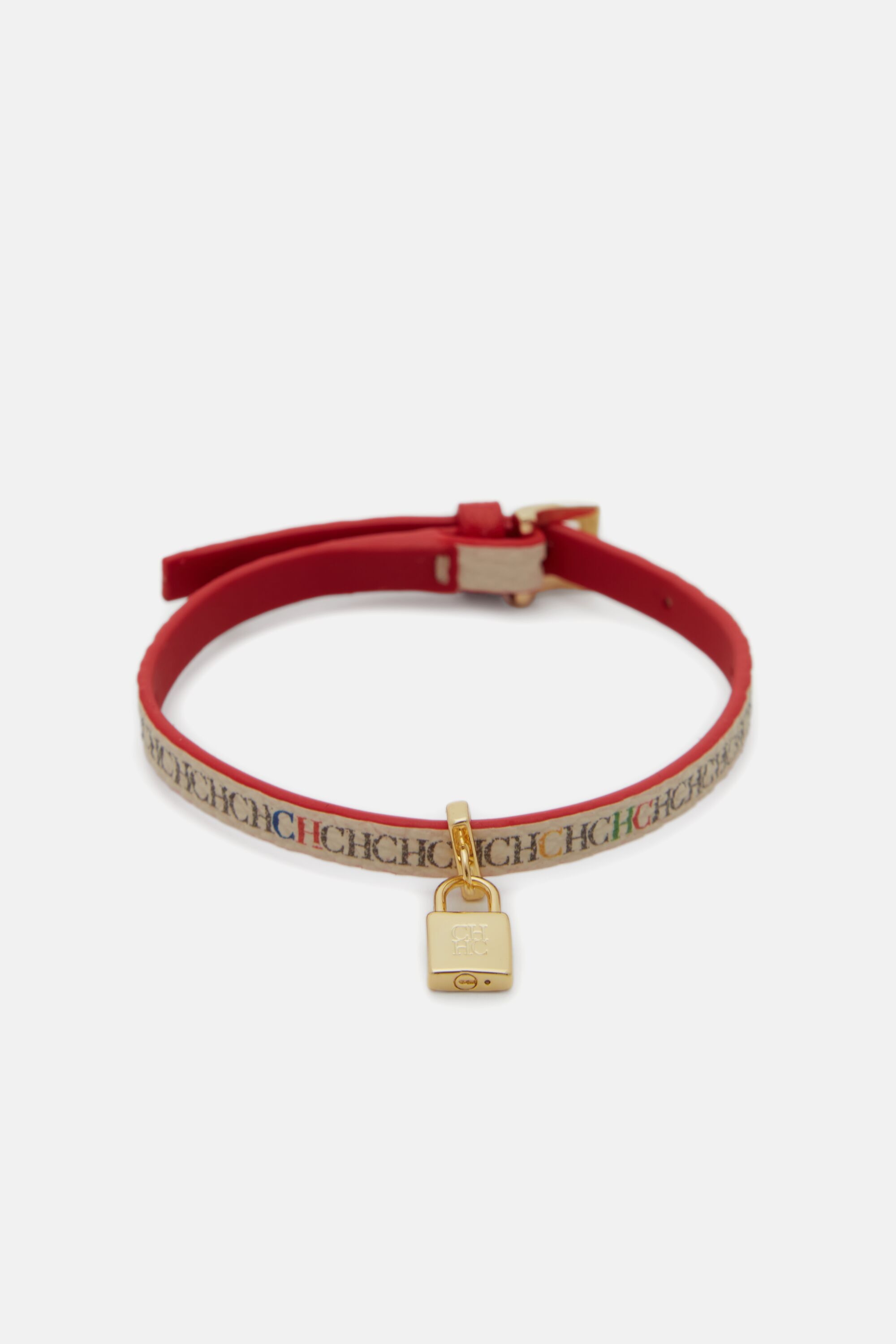 Sweet Icons Locked Bracelet with Leather