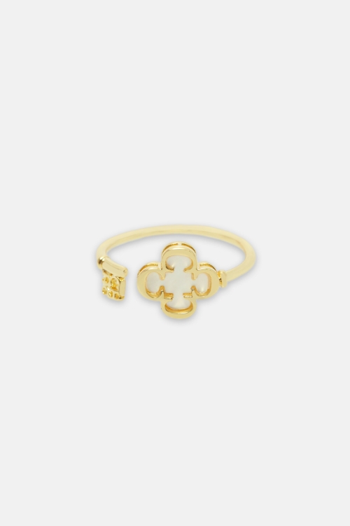 ANILLO ROSETTA INSIGNIA KEYS CON PERLA