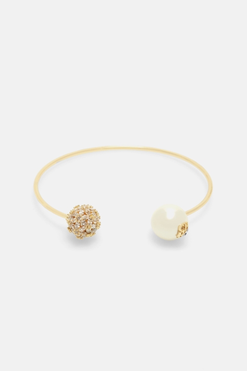 JASMINE BIZNAGA AUDREY BRACELET WITH PEARL AND CRYSTAL