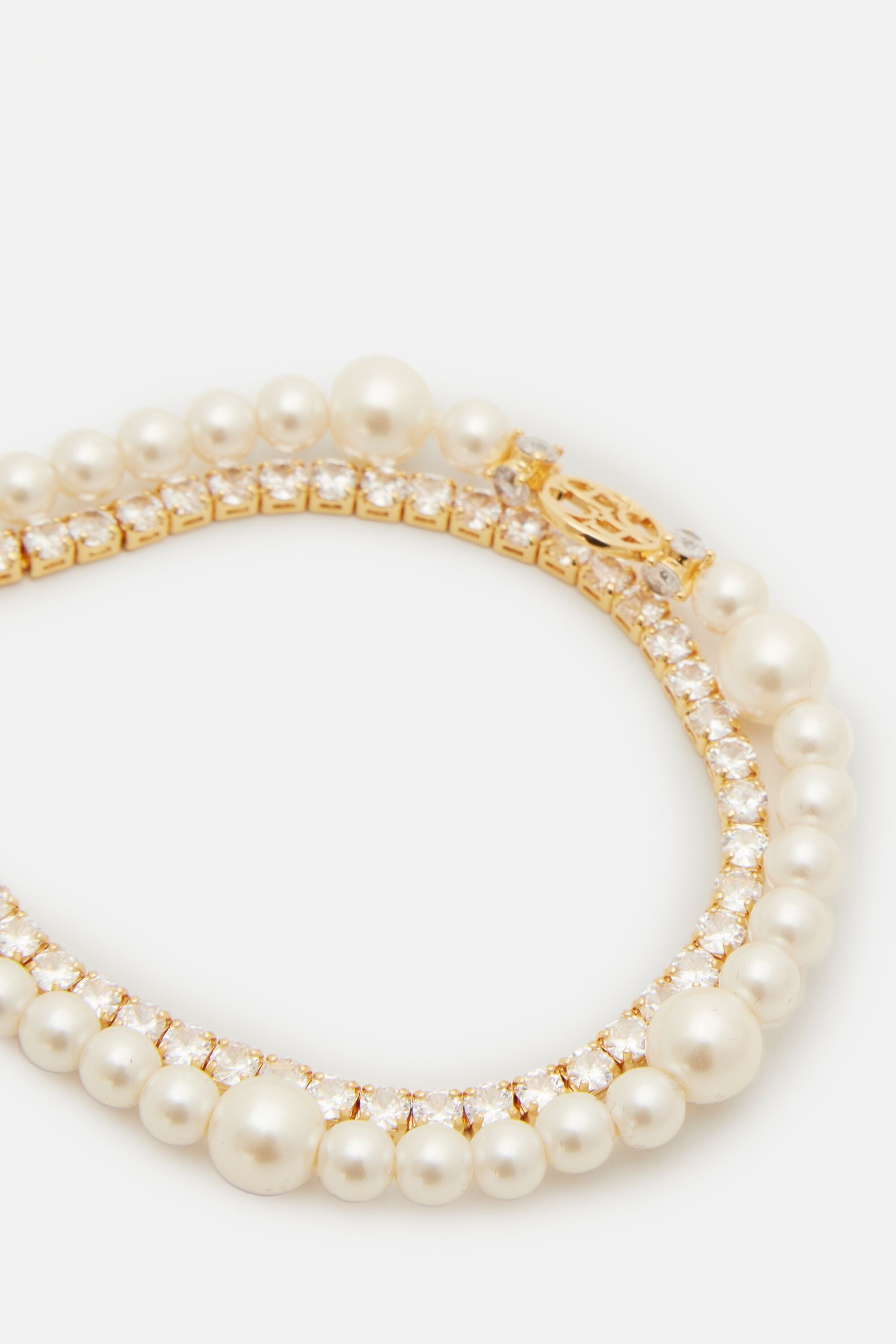 Pearl Bracelet Gold Clasp