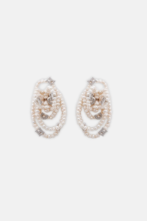 CRYSTAL PEARL EARRINGS