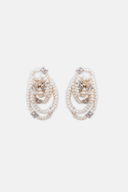 Crystal Pearl earrings