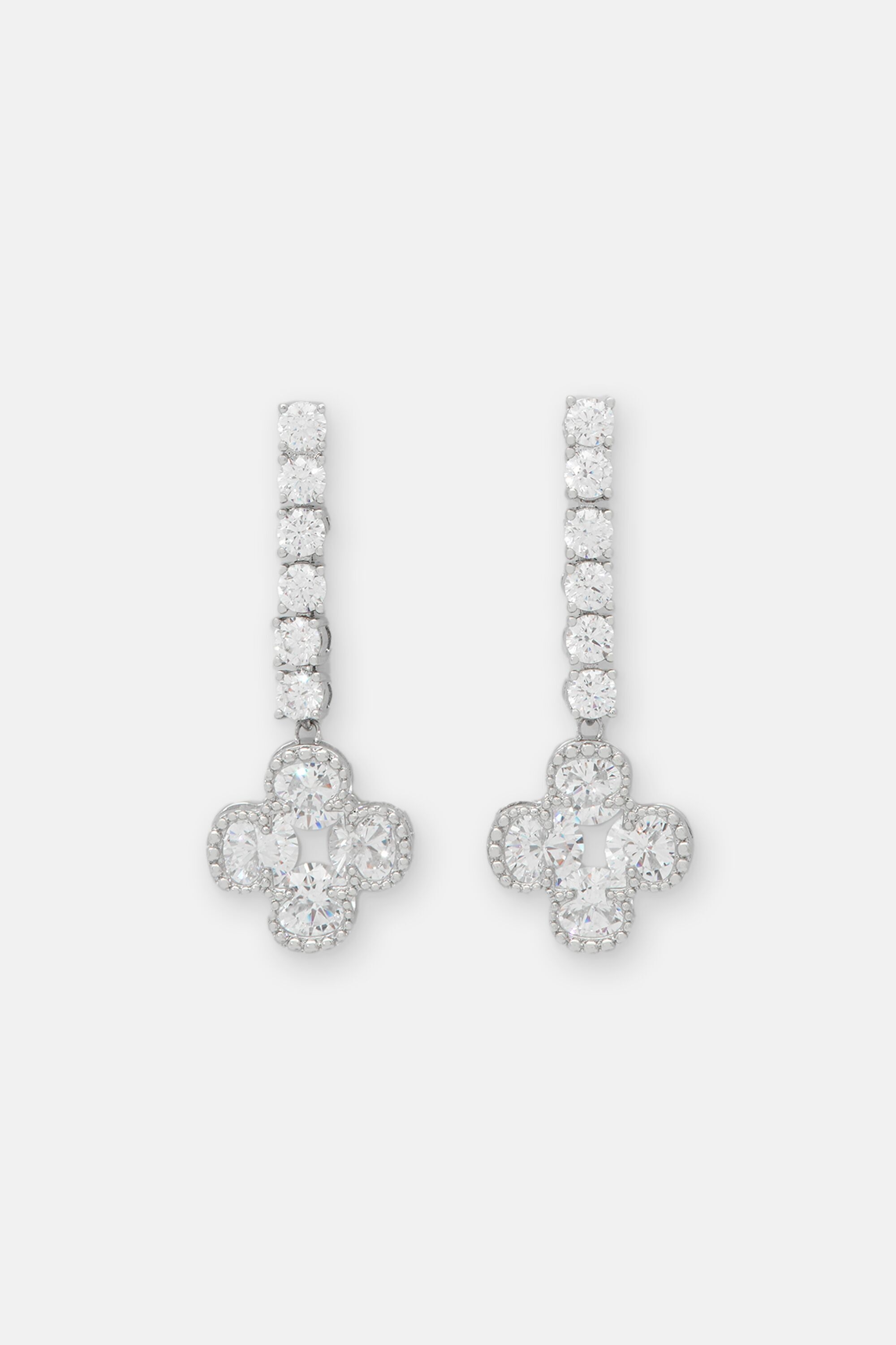 Rosetta Insignia Diamond Earrings with Crystal