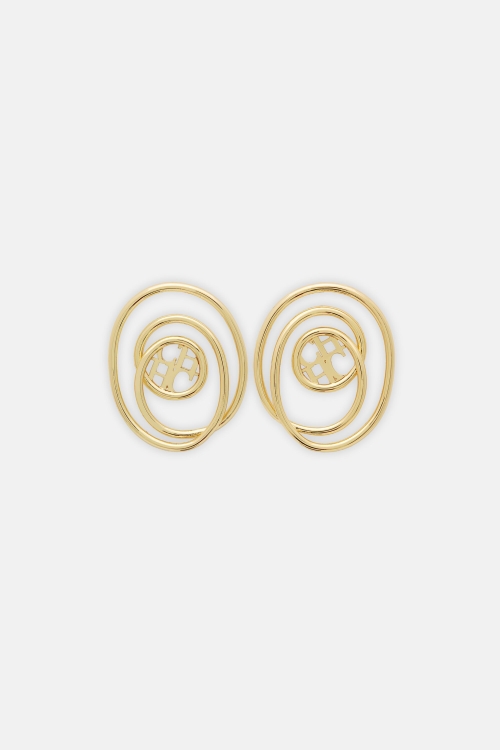 SIGNET LOOP EARRINGS