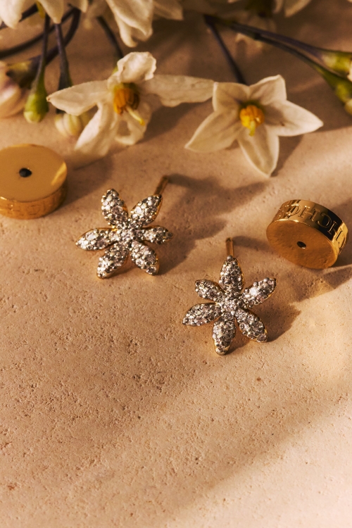 JASMINE GLOW EARRINGS WITH CRYSTAL