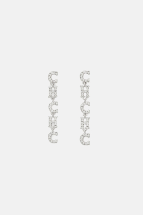 CHIC DIAMOND EARRINGS WITH CRYSTAL