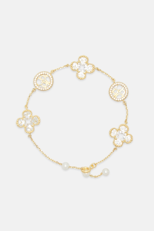 ROSETTA INSIGNIA MILGRAIN BRACELET WITH CRYSTAL