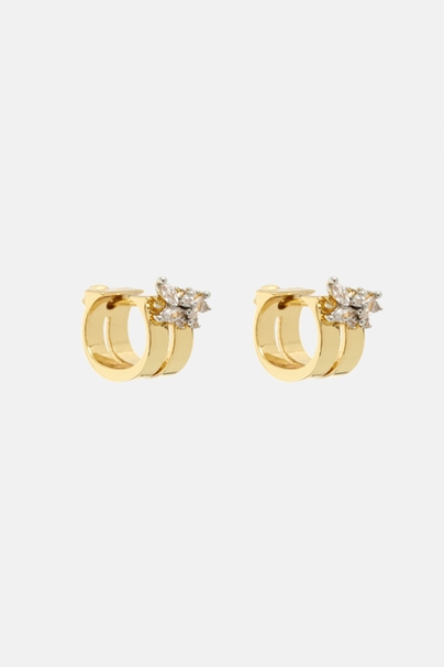 Insignia Mirage Earrings with Crystal - GOLD