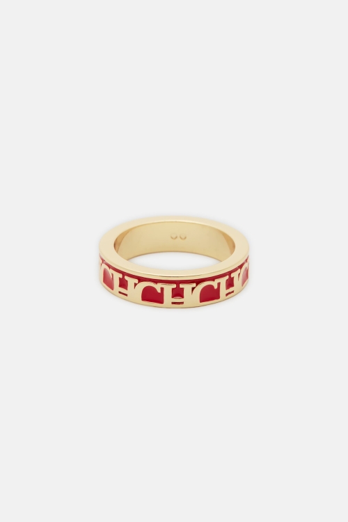 BETWEEN THE LINE RING WITH ENAMEL