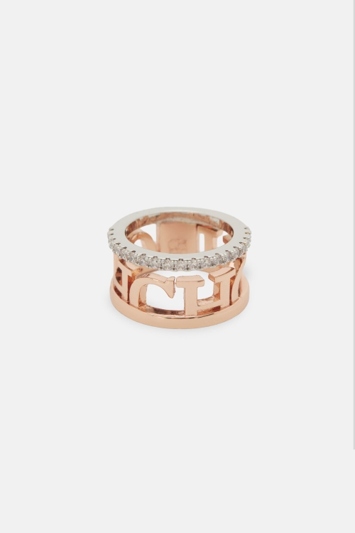 BETWEEN THE LINE DIAMOND RING WITH CRYSTAL