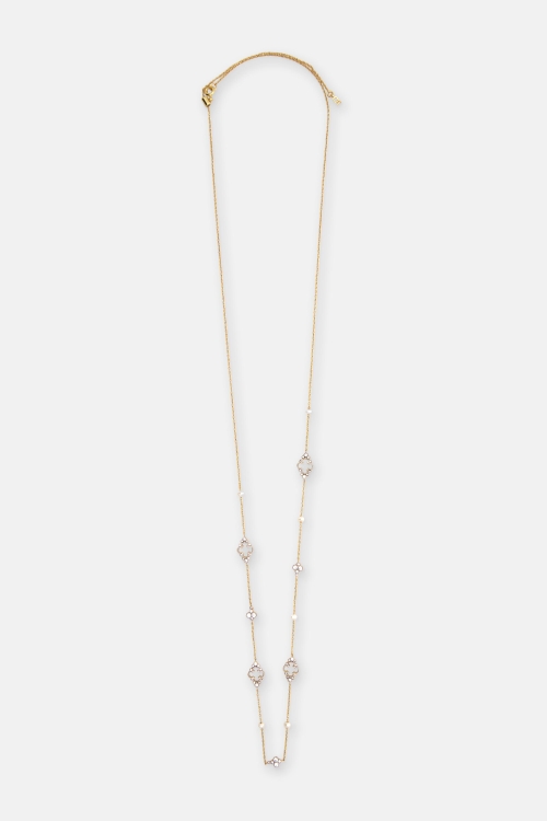 ROSETTA INSIGNIA ÉCLAT NECKLACE WITH CRYSTAL AND PEARL