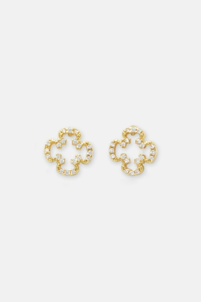 Pendientes Rosetta Insignia Diamond con Cristal - ORO