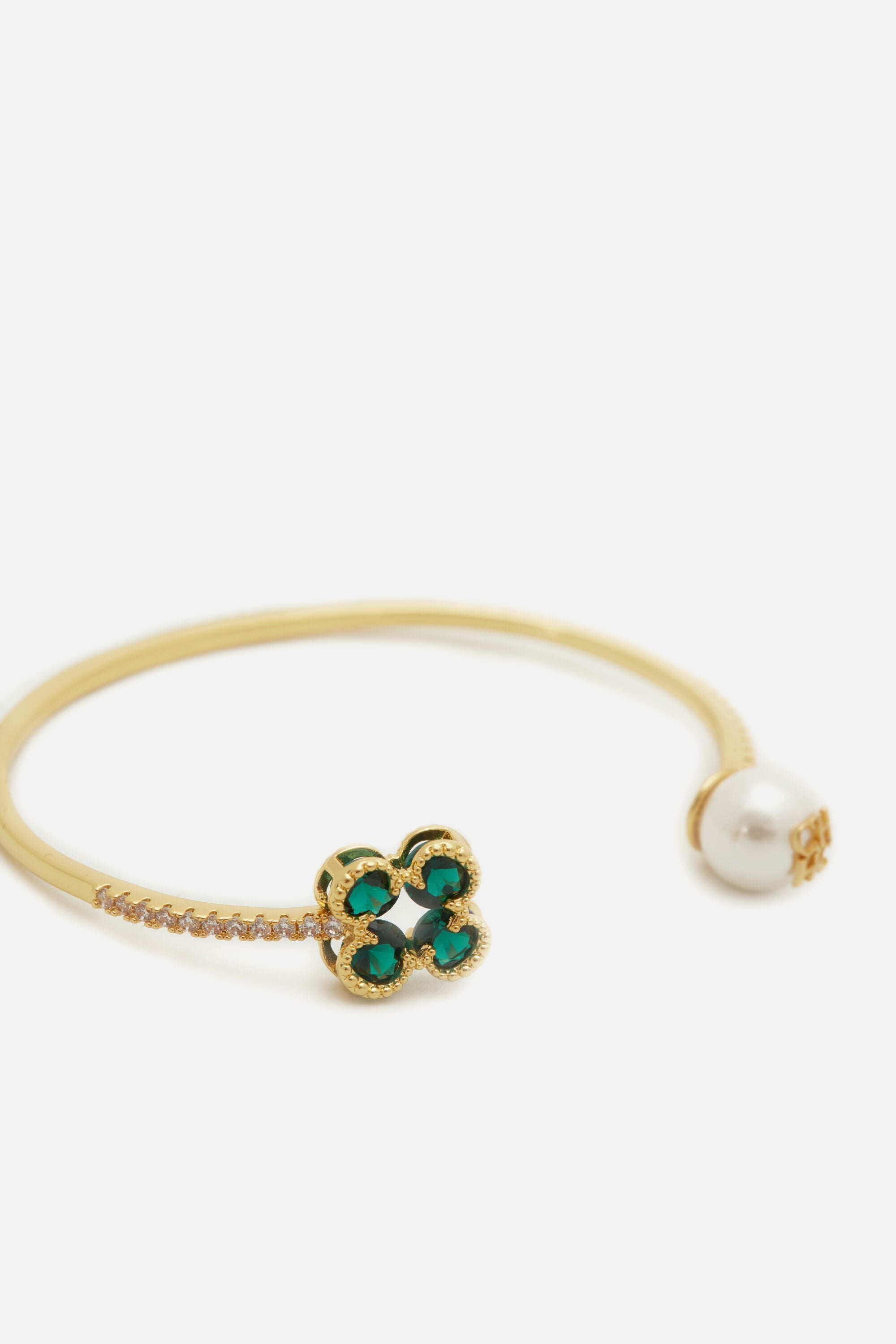 Rosetta Insignia Pearl cuff gold/pearl - CH Carolina Herrera 